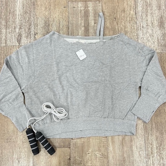 NWT Free People On The Edge Pullover Gray Size XL - Picture 5 of 5